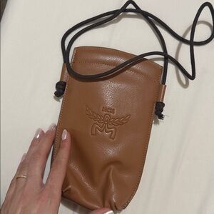 MCM Crossbody Bag with Embossed Logo